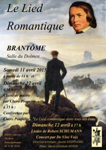 Lied romantique Affiche Brantôme avril 2015 vers 4 copie